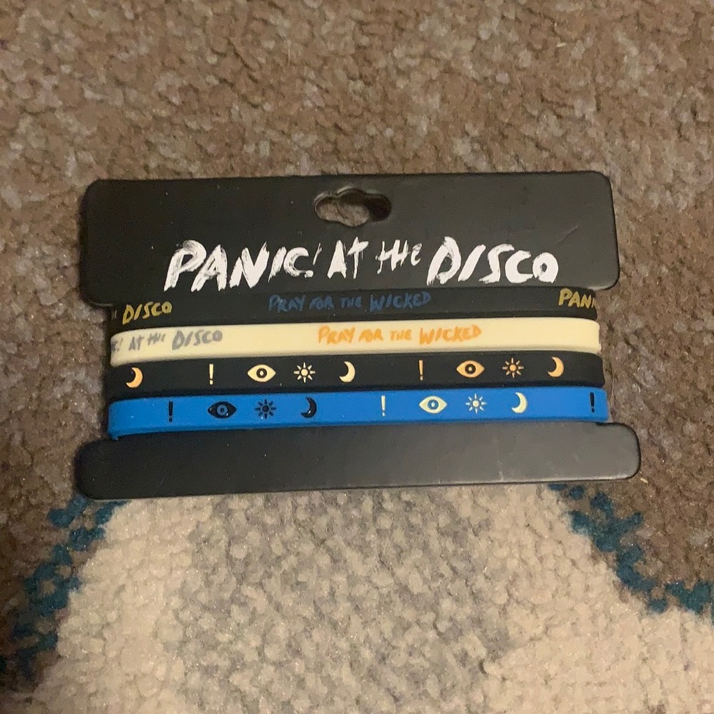 NWT Panic! At The Disco bracelet set